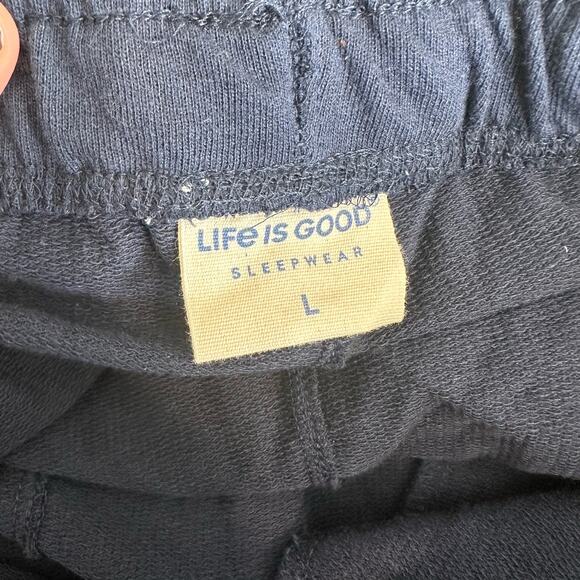 Life is Good Sleepwear Blue Joggers Sweatpants L - Picture 5 of 8